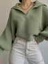 'Fable' Winged Sleeve Sweater - Celes Fashion